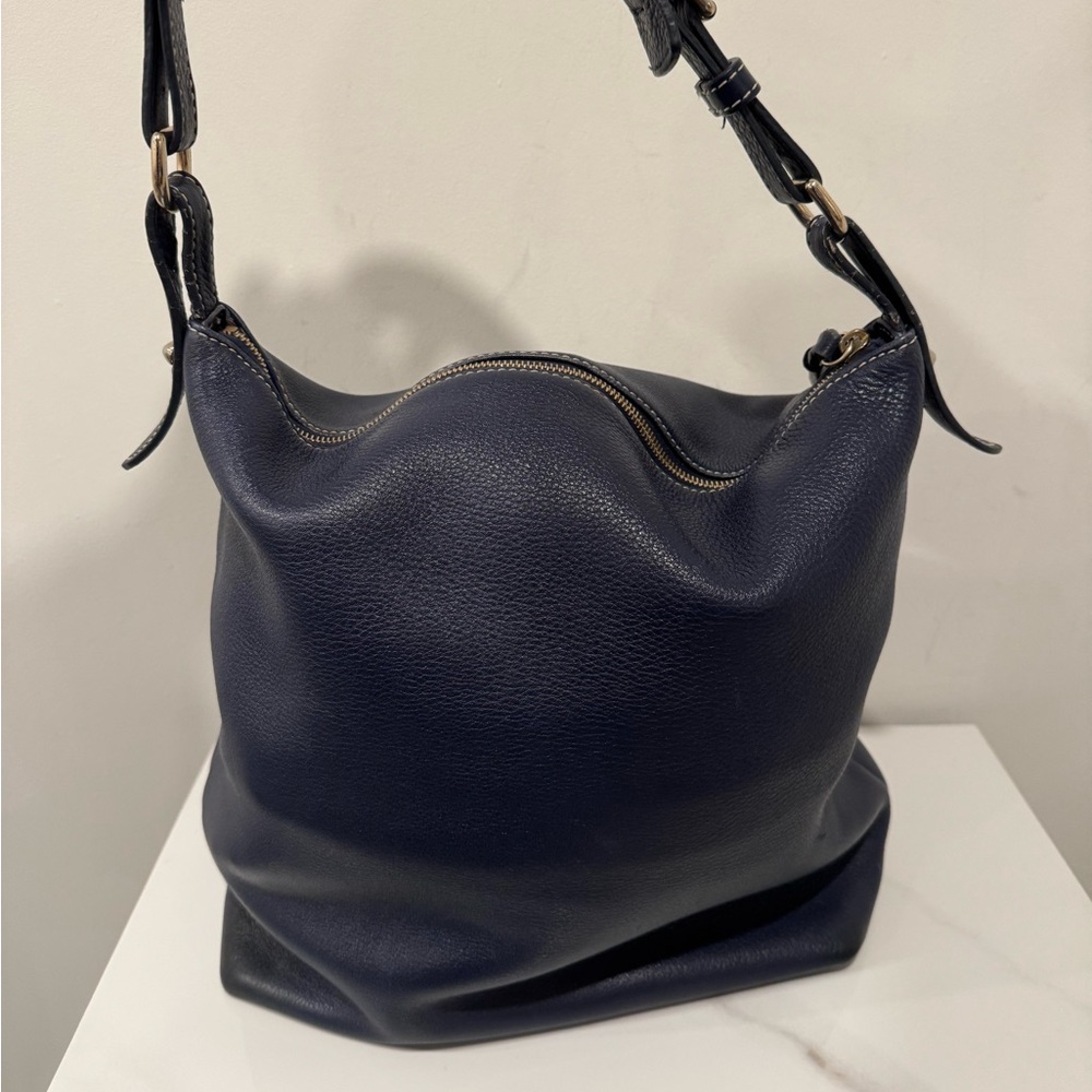 Dooney & Bourke Navy Shoulder Bag - Picture 3 of 12